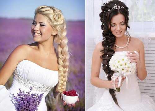Свадебные косы: более 100 идей с фото